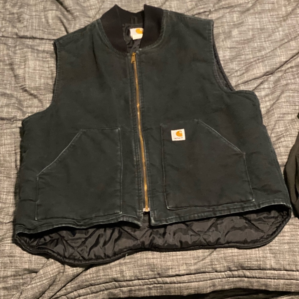 Vintage black carhartt vest